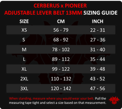 CERBERUS X Pioneer Adjustable Lever Belt (13mm)