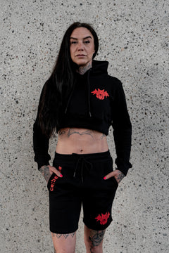 CORE Cropped Hoodie (Black)