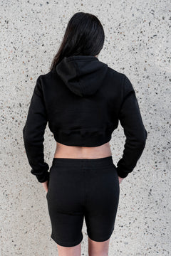 CORE Cropped Hoodie (Black)